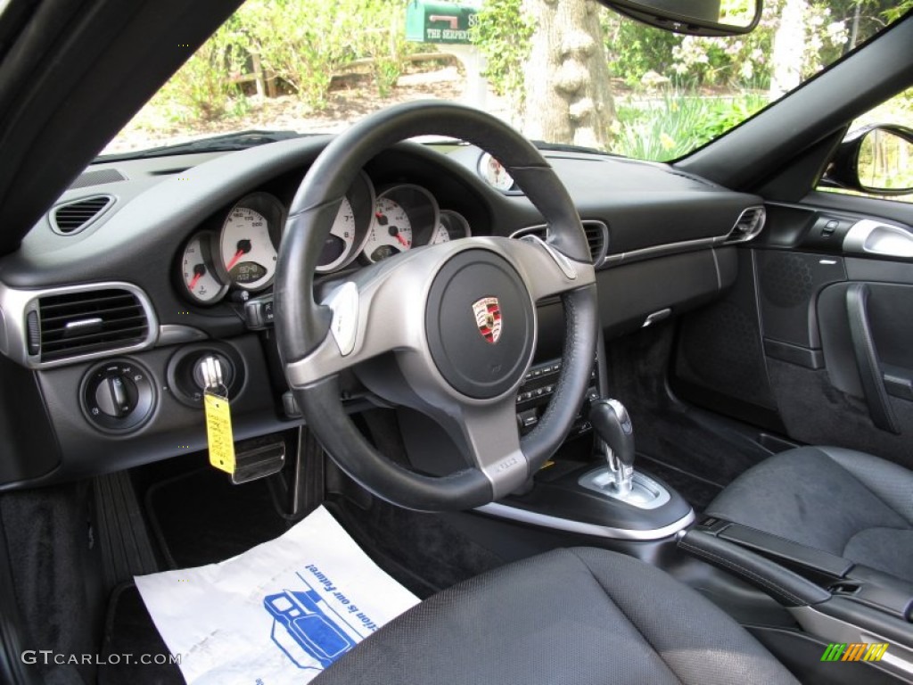 Black Interior 2009 Porsche 911 Carrera 4S Cabriolet Photo #63679971