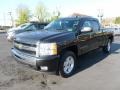 2009 Black Granite Metallic Chevrolet Silverado 1500 LT Extended Cab 4x4  photo #3