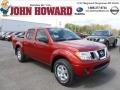 2012 Lava Red Nissan Frontier SV Crew Cab 4x4  photo #1