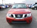 2012 Lava Red Nissan Frontier SV Crew Cab 4x4  photo #2