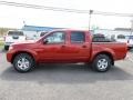 2012 Lava Red Nissan Frontier SV Crew Cab 4x4  photo #4