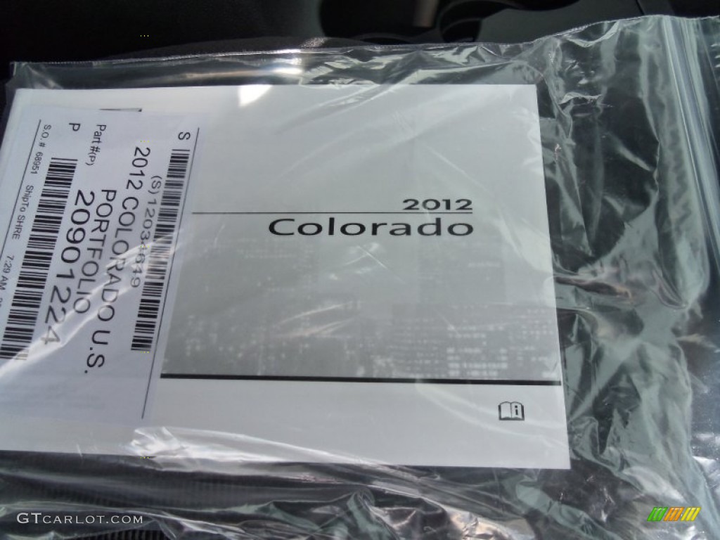 2012 Chevrolet Colorado LT Extended Cab 4x4 Books/Manuals Photo #63680877