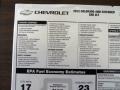 2012 Chevrolet Colorado LT Extended Cab 4x4 Window Sticker