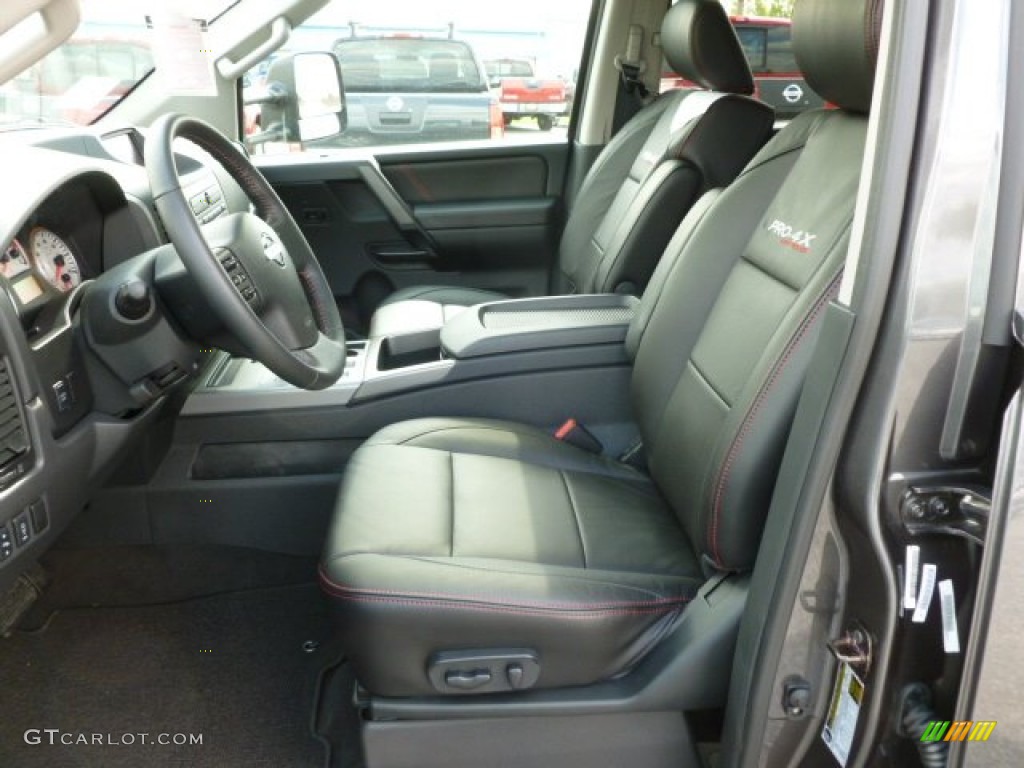 2012 Nissan Titan Pro-4X Crew Cab 4x4 Front Seat Photo #63681195