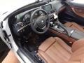 Cinnamon Brown Nappa Leather 2012 BMW 6 Series 650i xDrive Convertible Interior Color