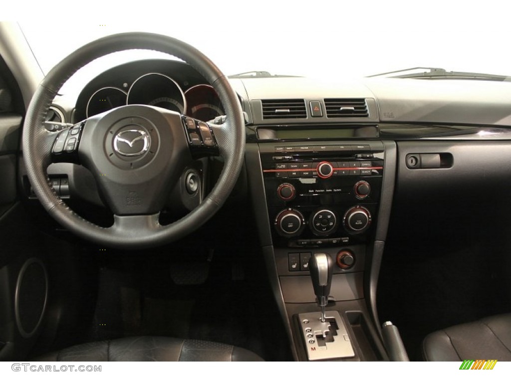 2008 Mazda MAZDA3 s Grand Touring Hatchback Black Dashboard Photo #63683466