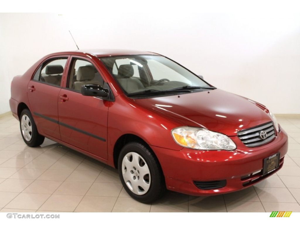 Impulse Red 2004 Toyota Corolla CE Exterior Photo #63683970