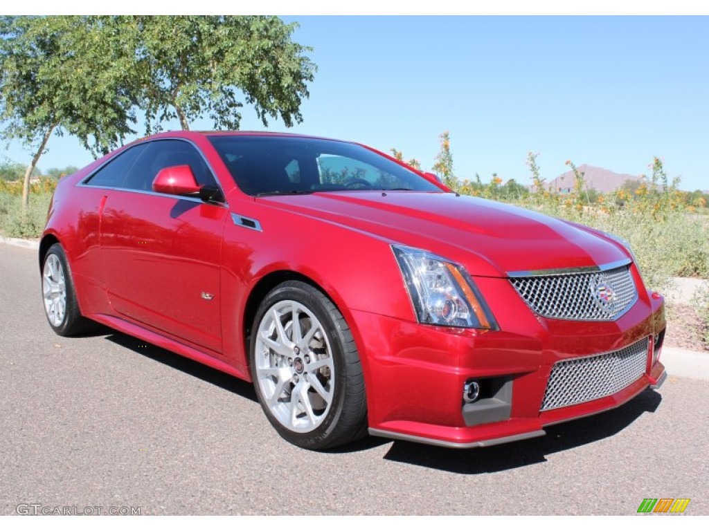 Crystal Red Tintcoat 2011 Cadillac CTS -V Coupe Exterior Photo #63684597