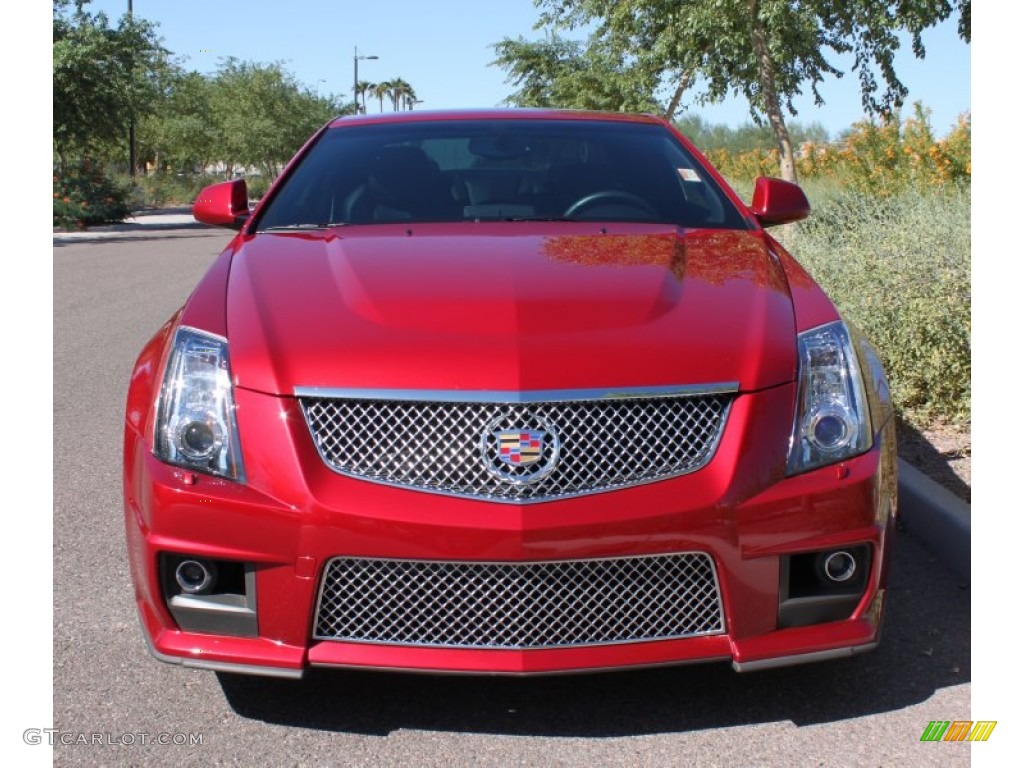 Crystal Red Tintcoat 2011 Cadillac CTS -V Coupe Exterior Photo #63684642
