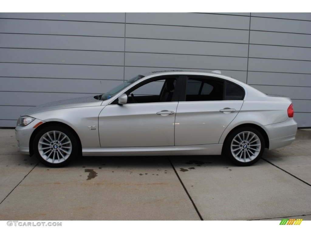 2010 3 Series 335i xDrive Sedan - Titanium Silver Metallic / Black photo #3