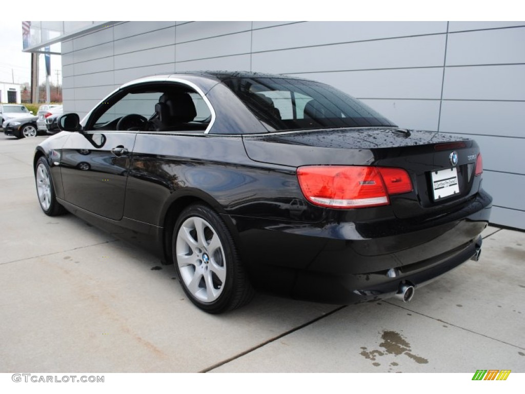 2010 3 Series 335i Convertible - Black Sapphire Metallic / Black photo #4