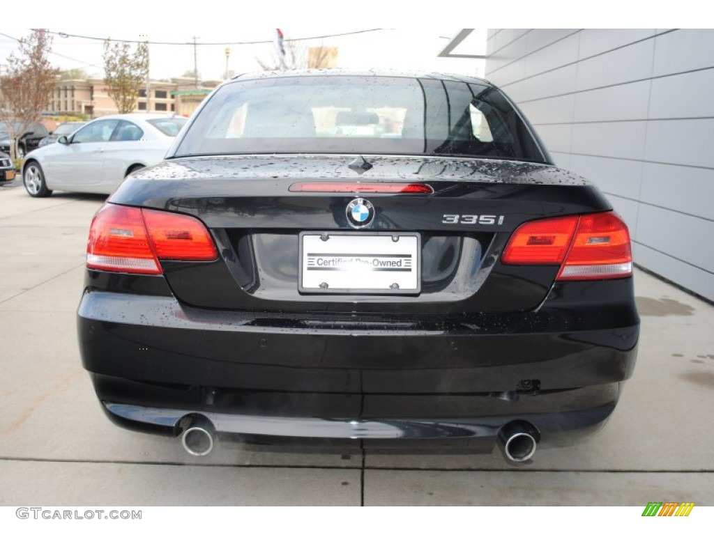 2010 3 Series 335i Convertible - Black Sapphire Metallic / Black photo #5