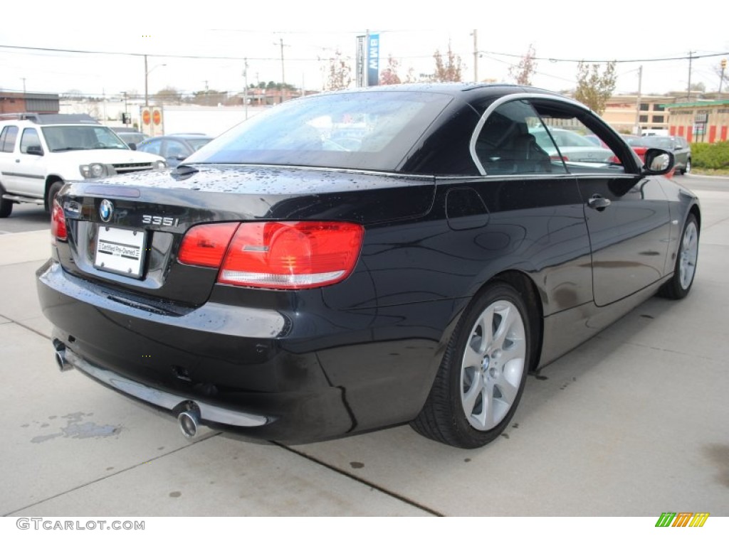 2010 3 Series 335i Convertible - Black Sapphire Metallic / Black photo #6