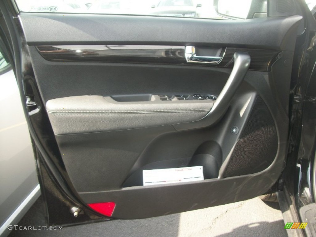2012 Kia Sorento LX AWD Black Door Panel Photo #63691119