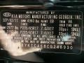 EB: Ebony Black 2012 Kia Sorento LX AWD Color Code
