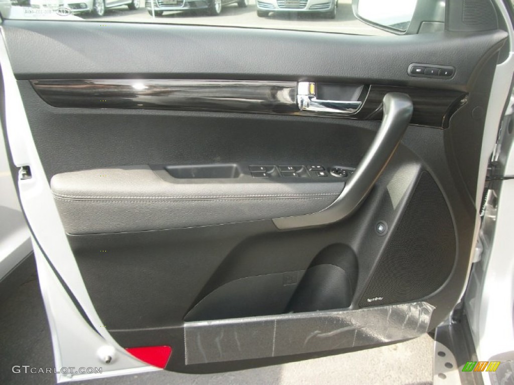 2012 Kia Sorento EX V6 AWD Black Door Panel Photo #63691668