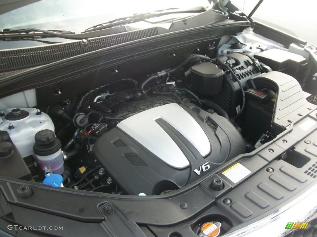 2012 Sorento EX V6 AWD - Bright Silver / Black photo #35