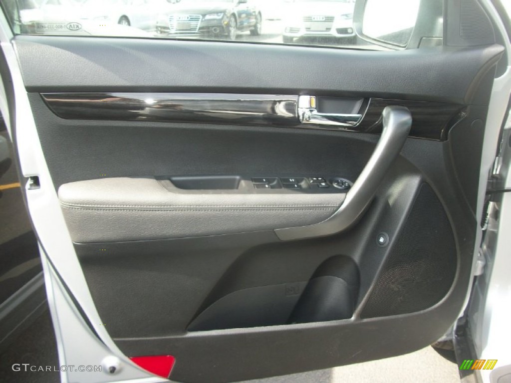 2012 Kia Sorento LX AWD Black Door Panel Photo #63691950