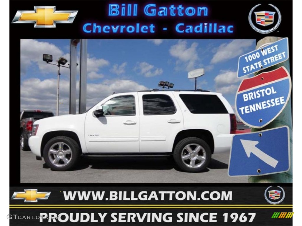 2012 Tahoe LT 4x4 - Summit White / Ebony photo #1