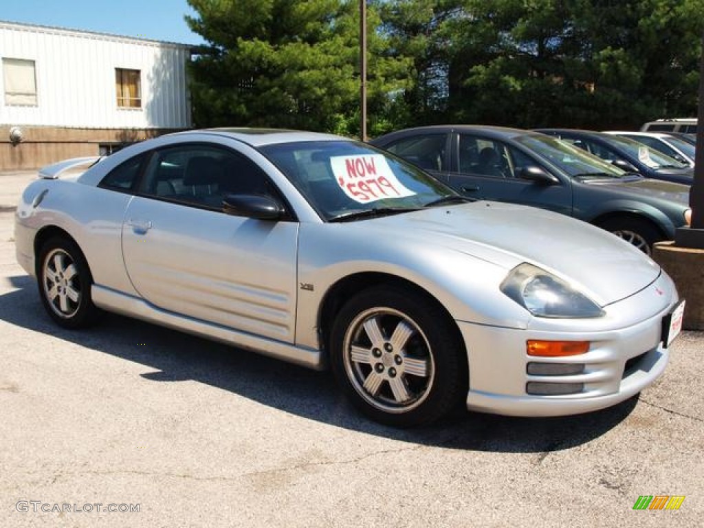2001 Eclipse GT Coupe - Sterling Silver Metallic / Black photo #1