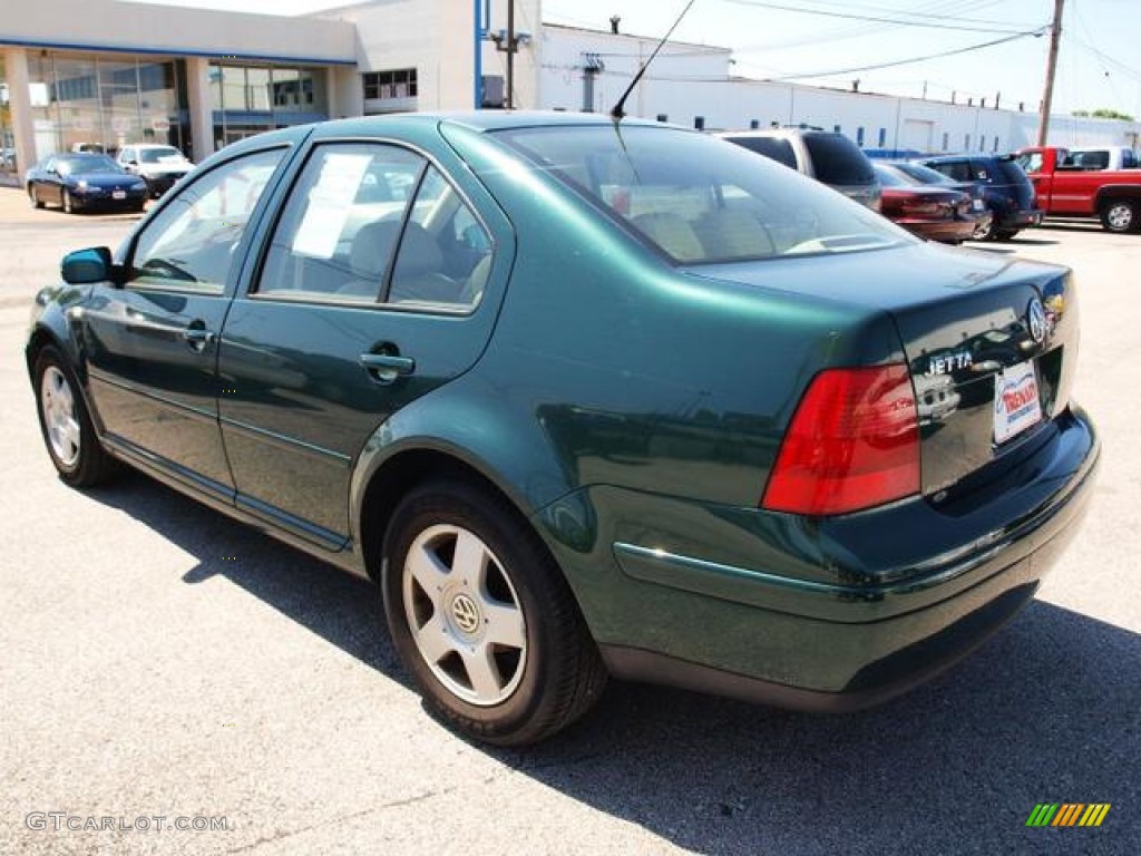 2000 Jetta GLS Sedan - Bright Green Pearl / Beige photo #3