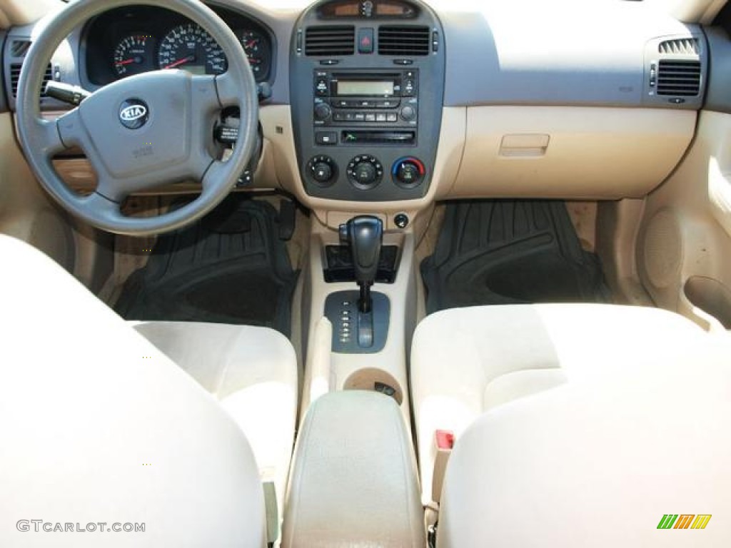 2006 Spectra EX Sedan - Dark Bronze / Beige photo #4