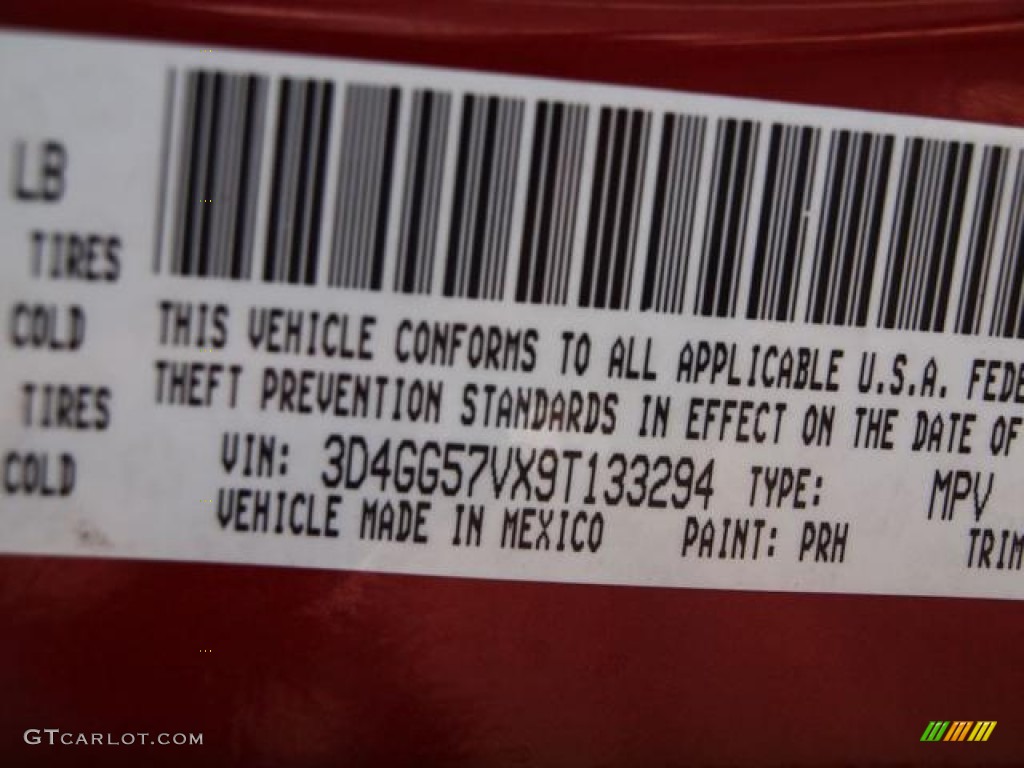 2009 Dodge Journey SXT Color Code Photos