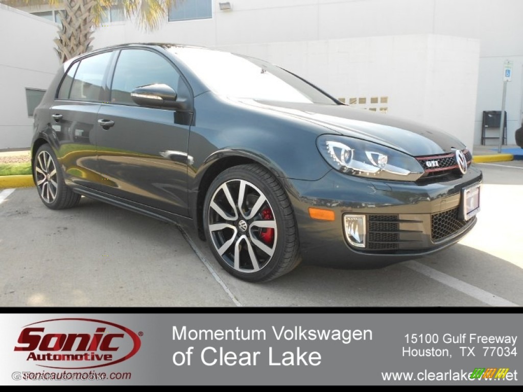 2012 GTI 4 Door Autobahn Edition - Carbon Steel Gray Metallic / Titan Black photo #1