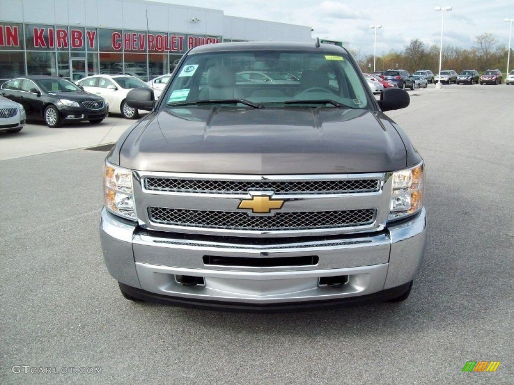 2012 Silverado 1500 LT Regular Cab 4x4 - Mocha Steel Metallic / Light Titanium/Dark Titanium photo #14