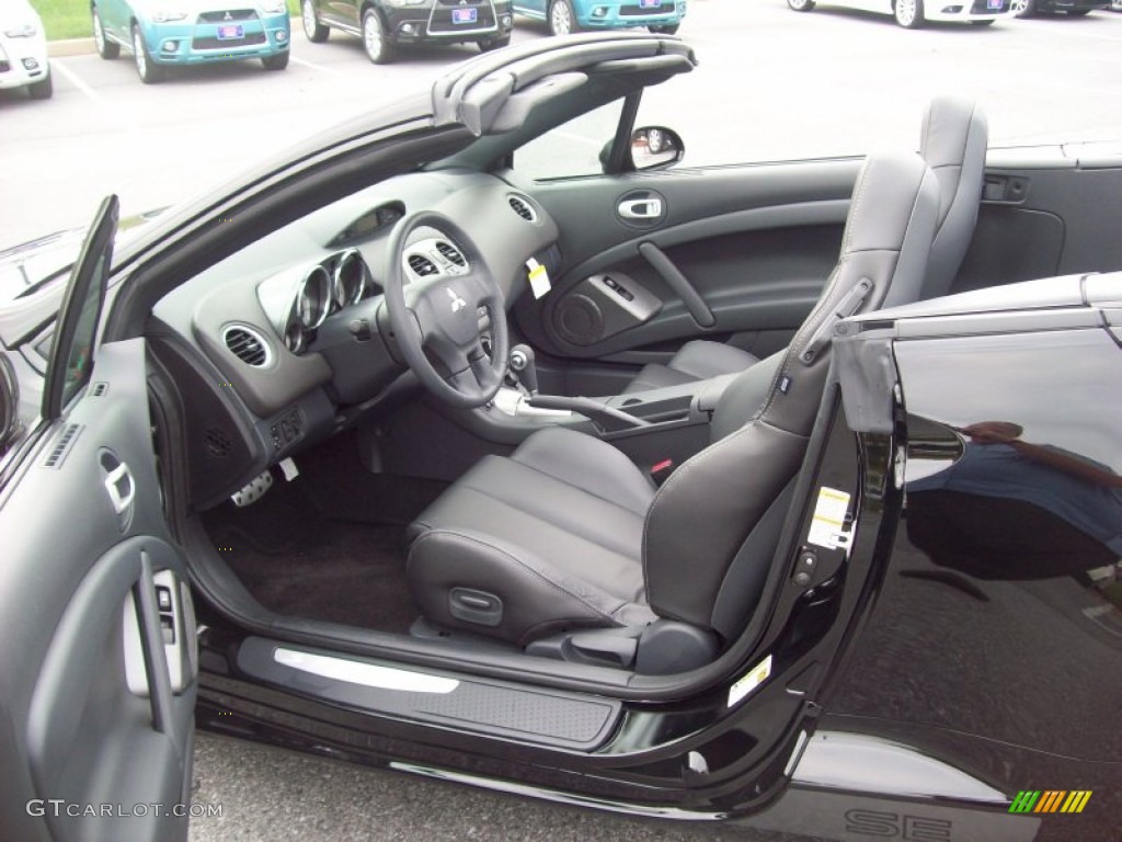 Dark Charcoal Interior 2012 Mitsubishi Eclipse Spyder SE Photo #63696384