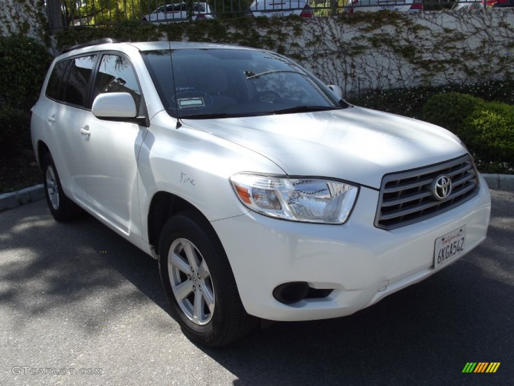 2009 Highlander  - Blizzard White Pearl / Ash photo #1