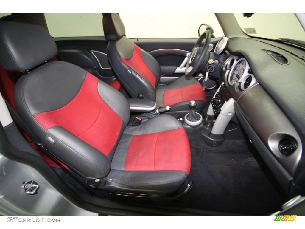 Octagon Tartan Red/Panther Black Interior 2006 Mini Cooper S Hardtop Photo #63698790