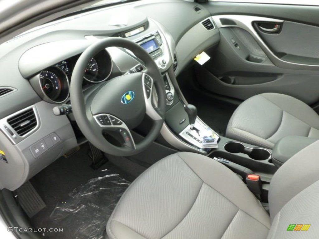 Gray Interior 2013 Hyundai Elantra GLS Photo #63699920