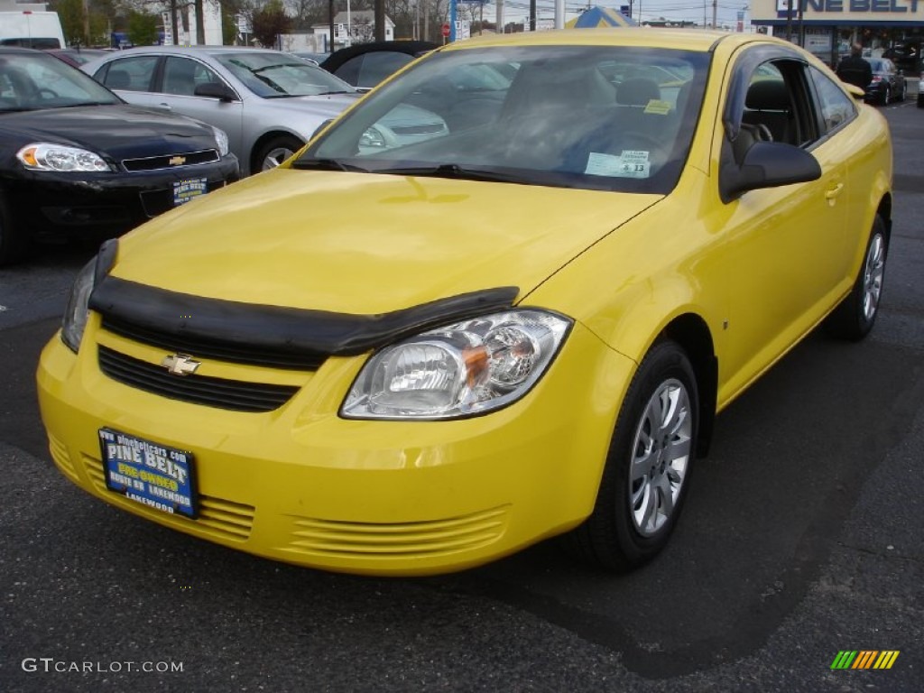 2009 Cobalt LS XFE Coupe - Rally Yellow / Gray photo #1