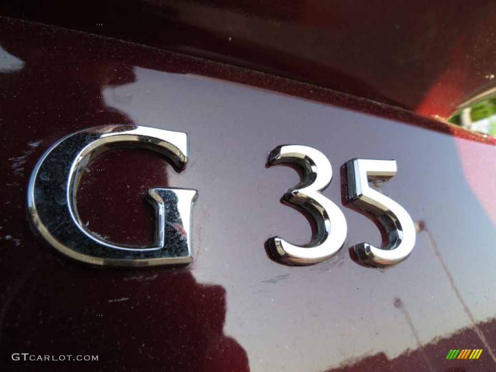 2006 G 35 Coupe - Garnet Fire Red Metallic / Wheat photo #7