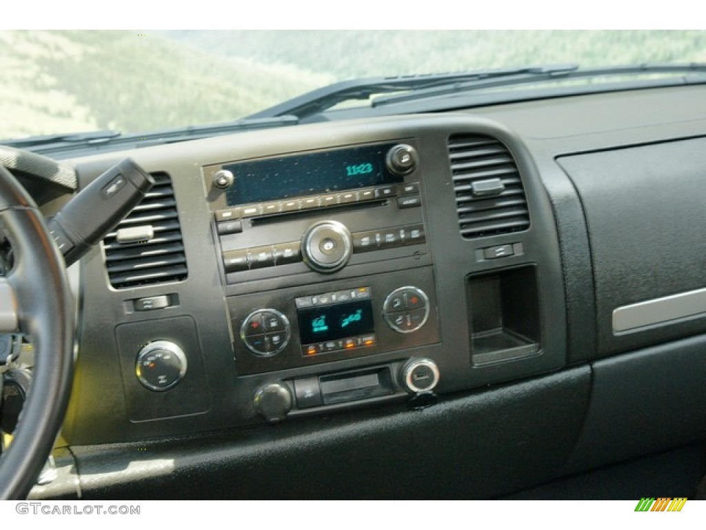 2010 Sierra 1500 SLE Extended Cab 4x4 - Storm Gray Metallic / Ebony photo #20