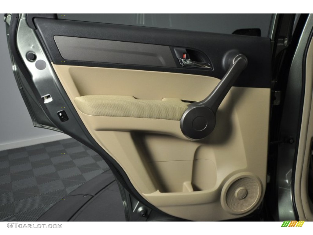 2009 CR-V EX 4WD - Green Tea Metallic / Ivory photo #16