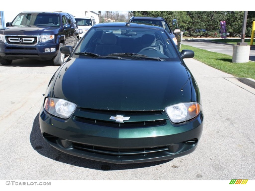 2003 Cavalier LS Coupe - Dark Green Metallic / Graphite Gray photo #2