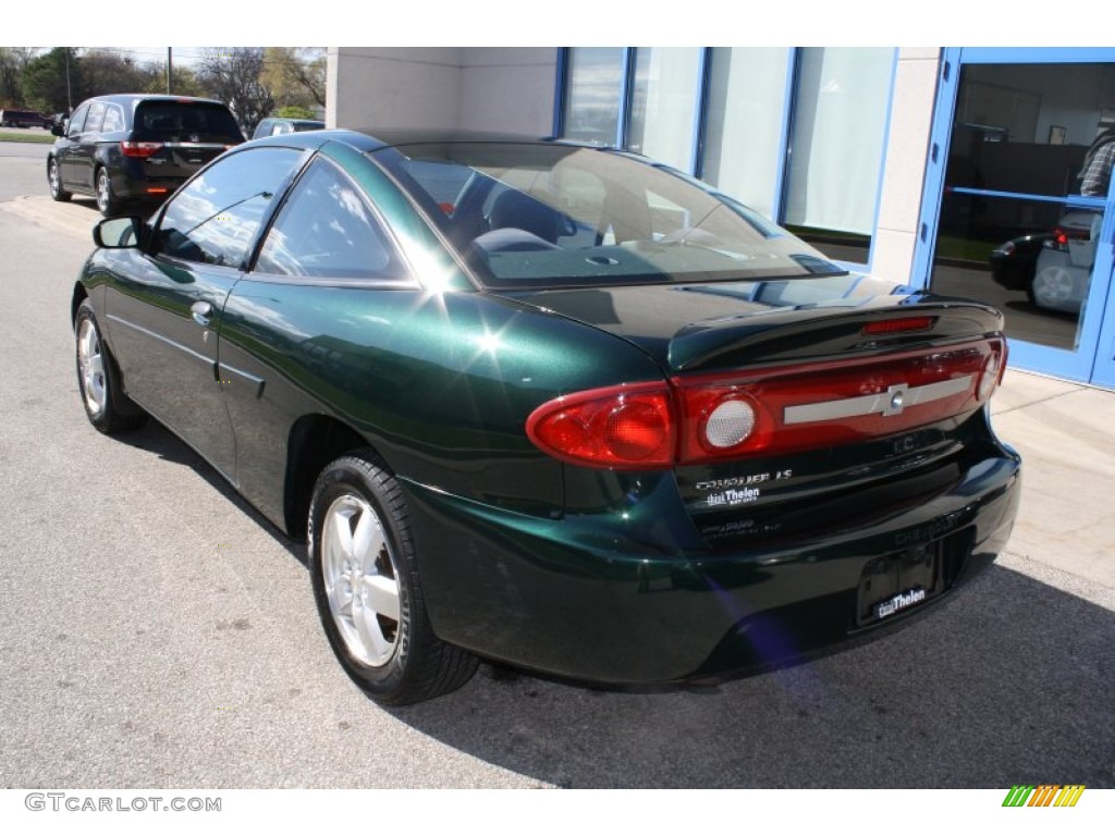 2003 Cavalier LS Coupe - Dark Green Metallic / Graphite Gray photo #6