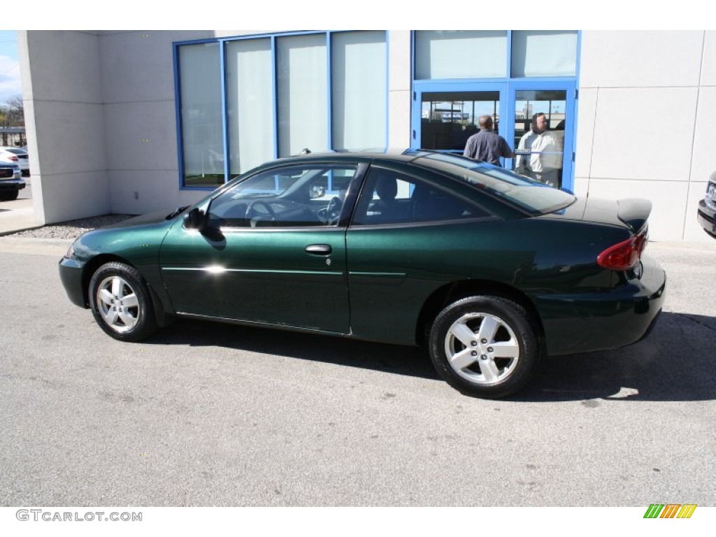 2003 Cavalier LS Coupe - Dark Green Metallic / Graphite Gray photo #11