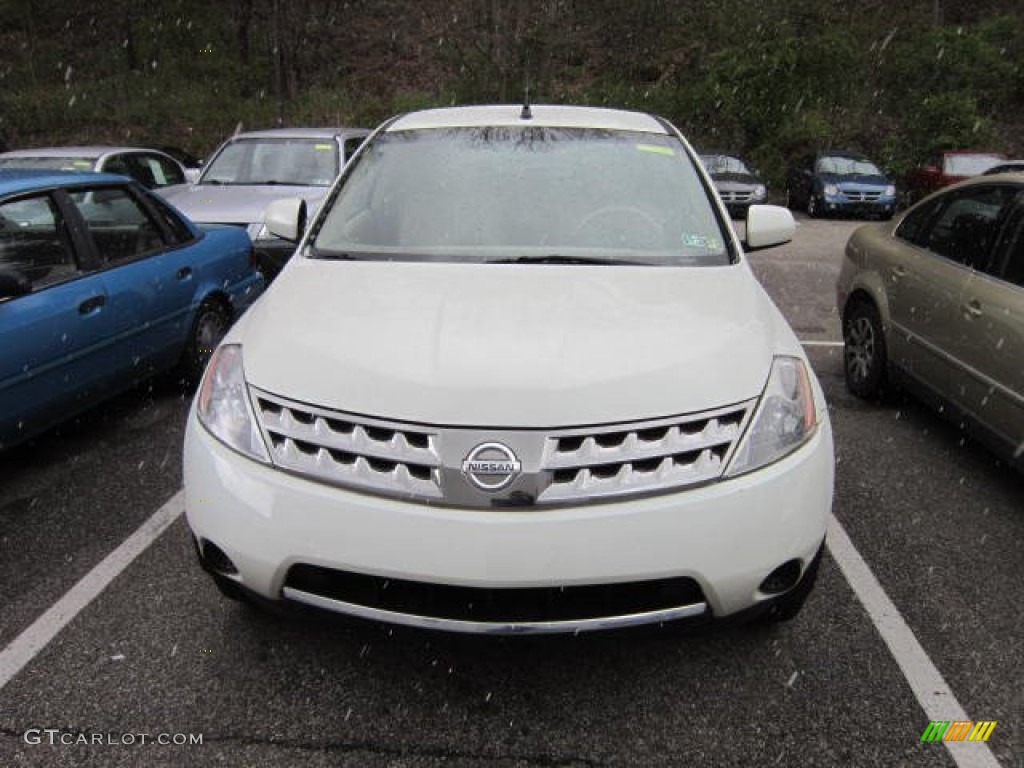 2006 Murano S AWD - Pearl White / Cafe Latte photo #2