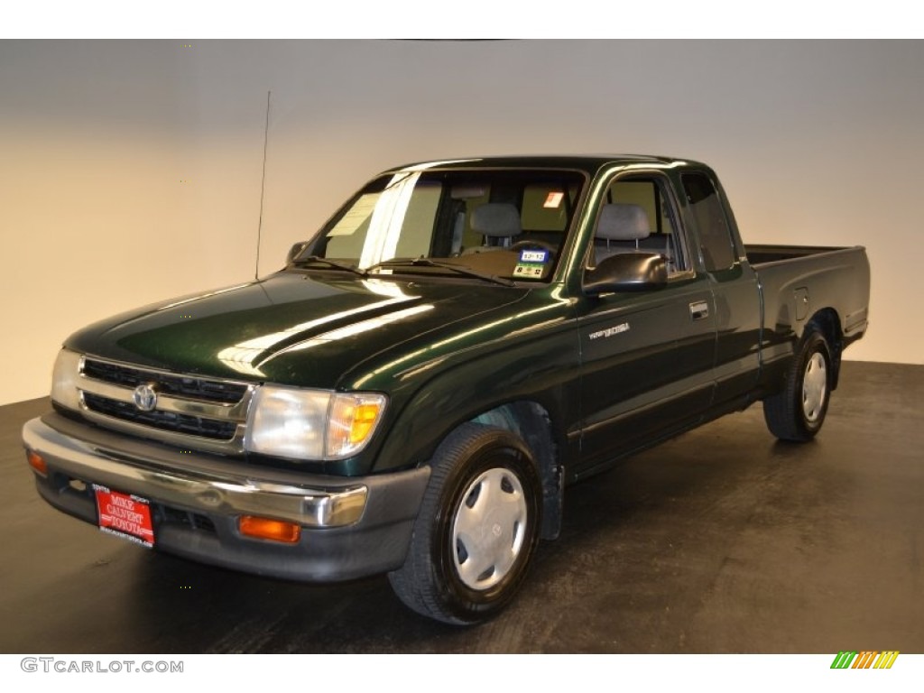 2000 Tacoma SR5 Extended Cab - Imperial Jade Green Mica / Oak photo #1