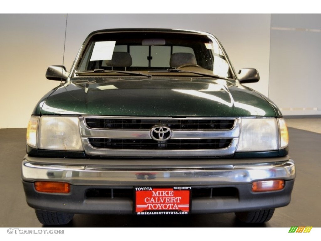 2000 Tacoma SR5 Extended Cab - Imperial Jade Green Mica / Oak photo #2