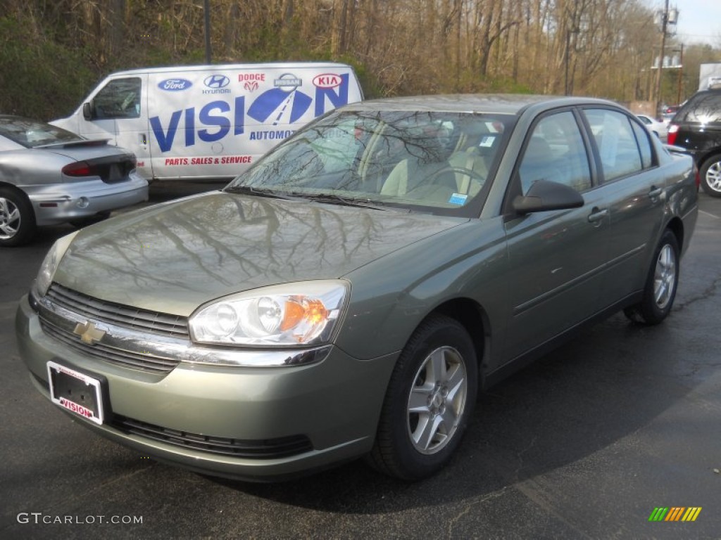 2005 Malibu LS V6 Sedan - Silver Green Metallic / Neutral Beige photo #1