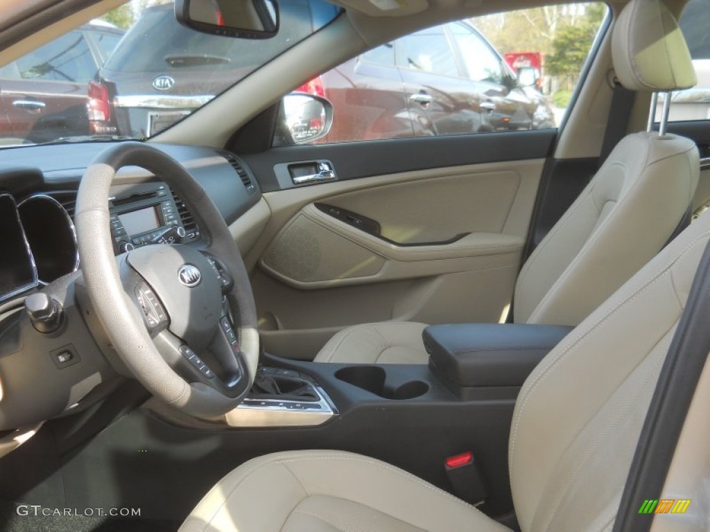 Beige Interior 2011 Kia Optima EX Turbo Photo #63706220