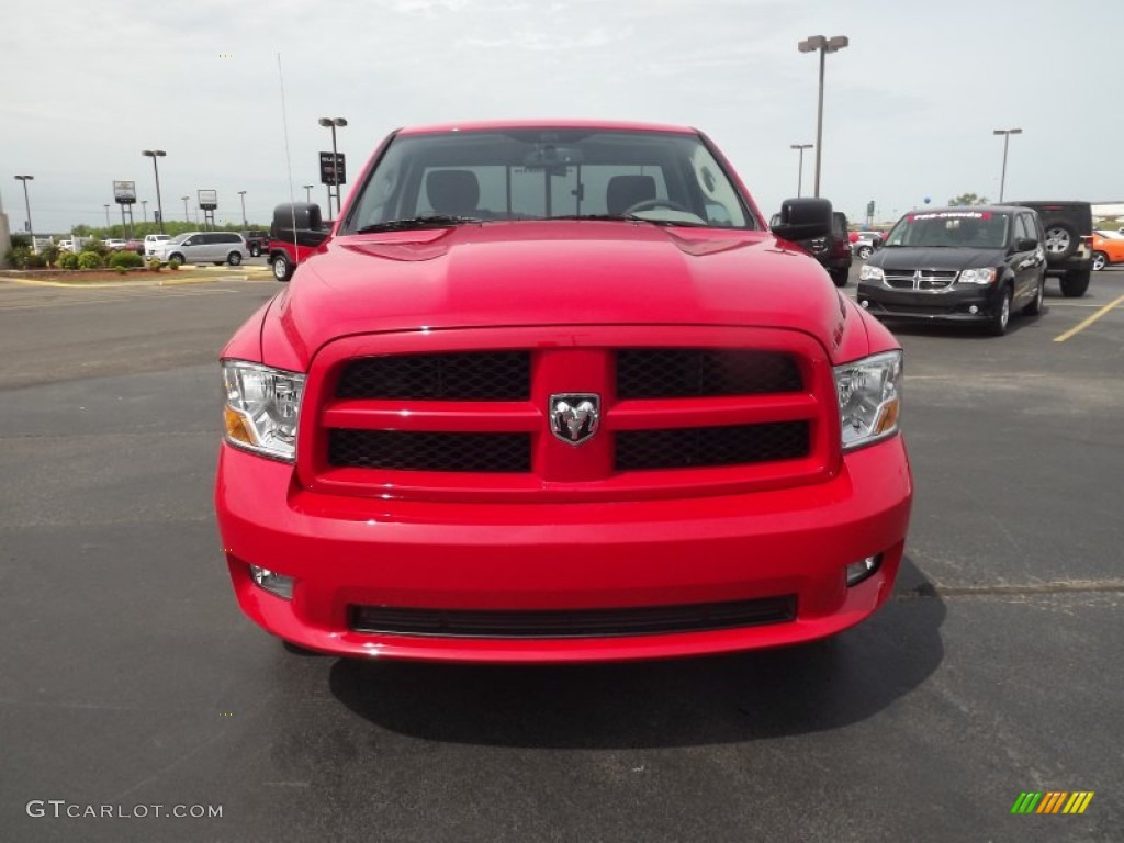 Flame Red 2012 Dodge Ram 1500 Express Regular Cab 4x4 Exterior Photo #63707033