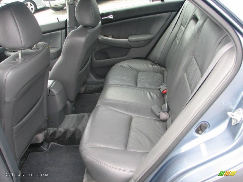 2007 Accord EX-L V6 Sedan - Cool Blue Metallic / Gray photo #6