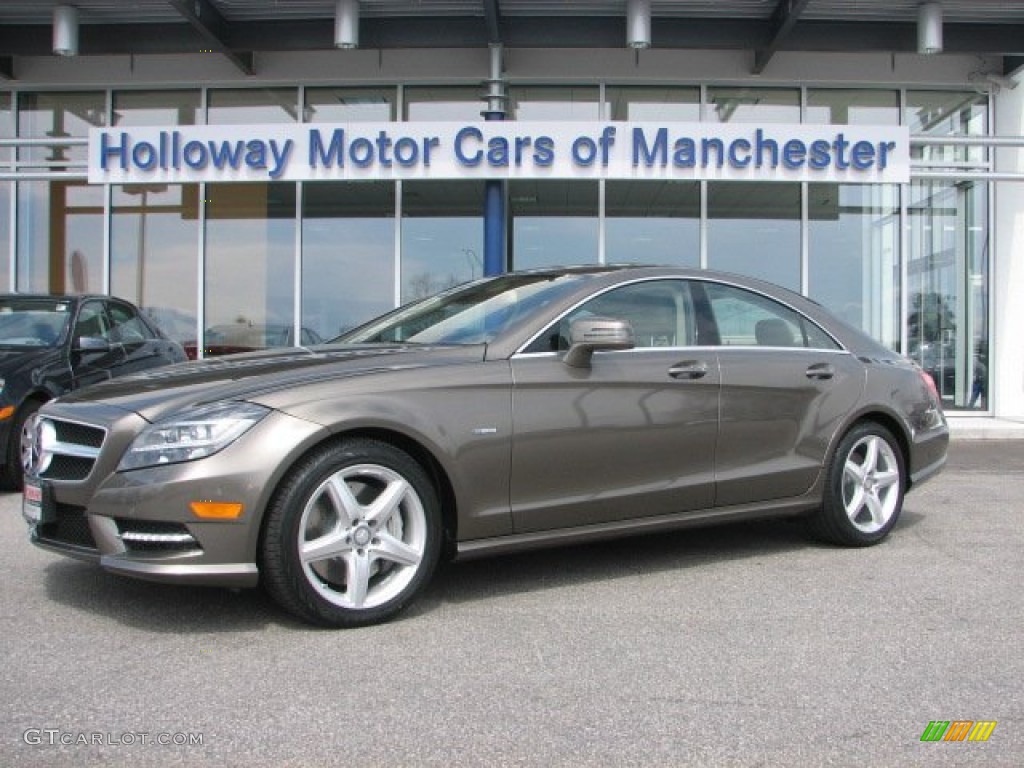 2012 CLS 550 4Matic Coupe - Indium Grey Metallic / Almond/Mocha photo #1