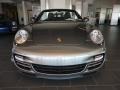 2012 Meteor Grey Metallic Porsche 911 Turbo S Cabriolet  photo #2