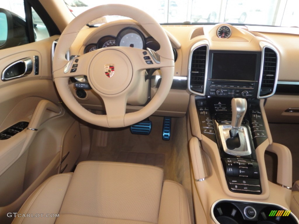 2012 Porsche Cayenne S Luxor Beige Dashboard Photo #63709228